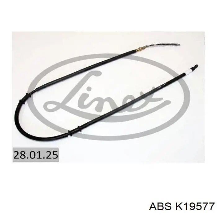 K19577 ABS cable de freno de mano trasero izquierdo