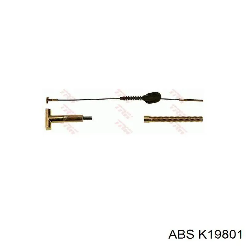 K19801 ABS cable de freno de mano delantero