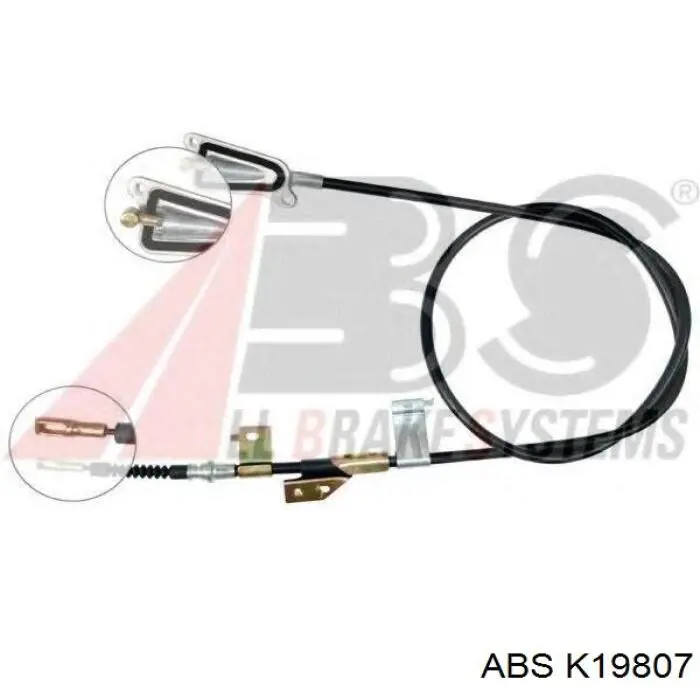 K19807 ABS cable de freno de mano trasero izquierdo