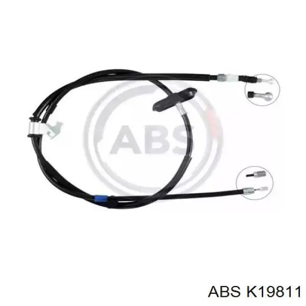 K19811 ABS cable de freno de mano trasero izquierdo