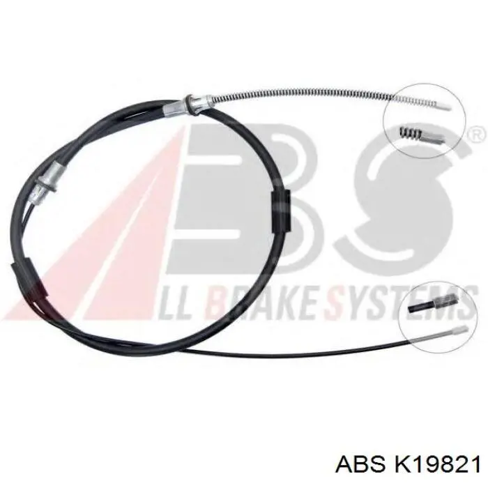 K19821 ABS cable de freno de mano trasero derecho