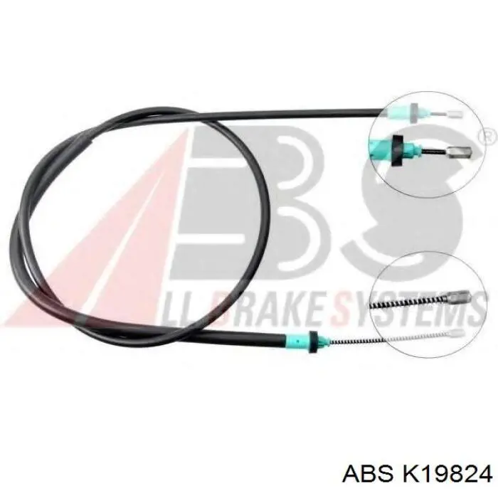 K19824 ABS cable de freno de mano trasero derecho