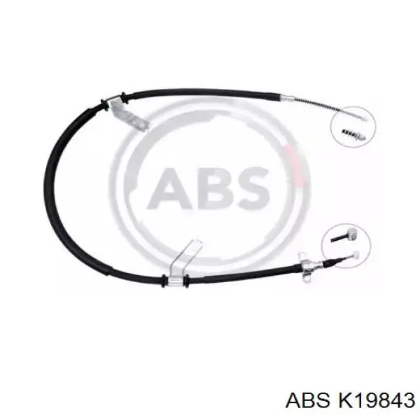 4901005016 Ssang Yong cable de freno de mano trasero izquierdo