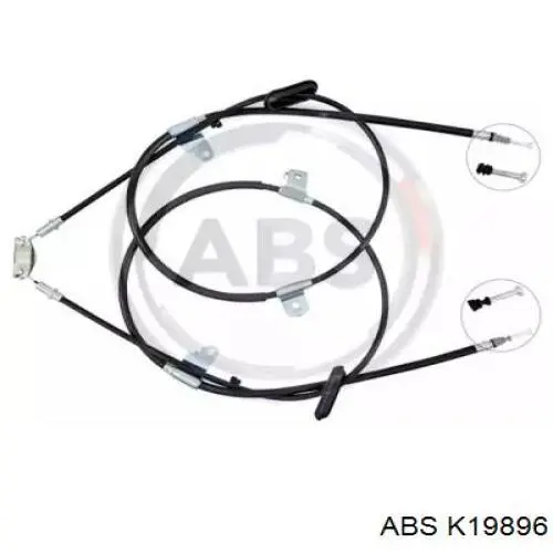 K19896 ABS cable de freno de mano trasero derecho/izquierdo