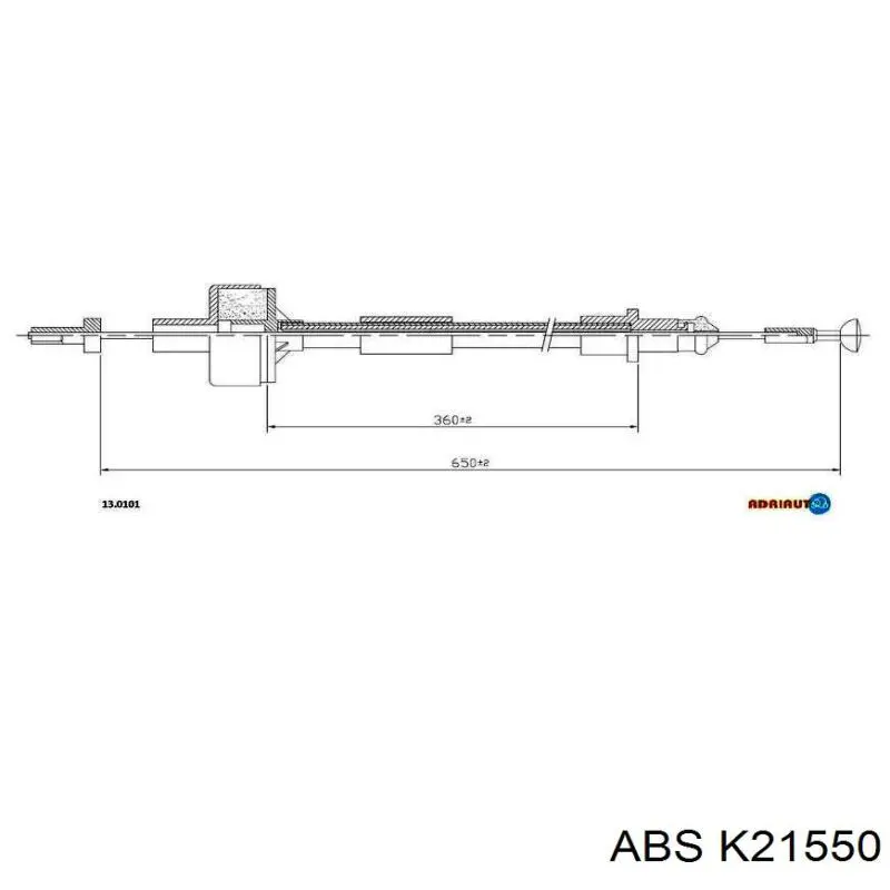 K21550 ABS cable de embrague