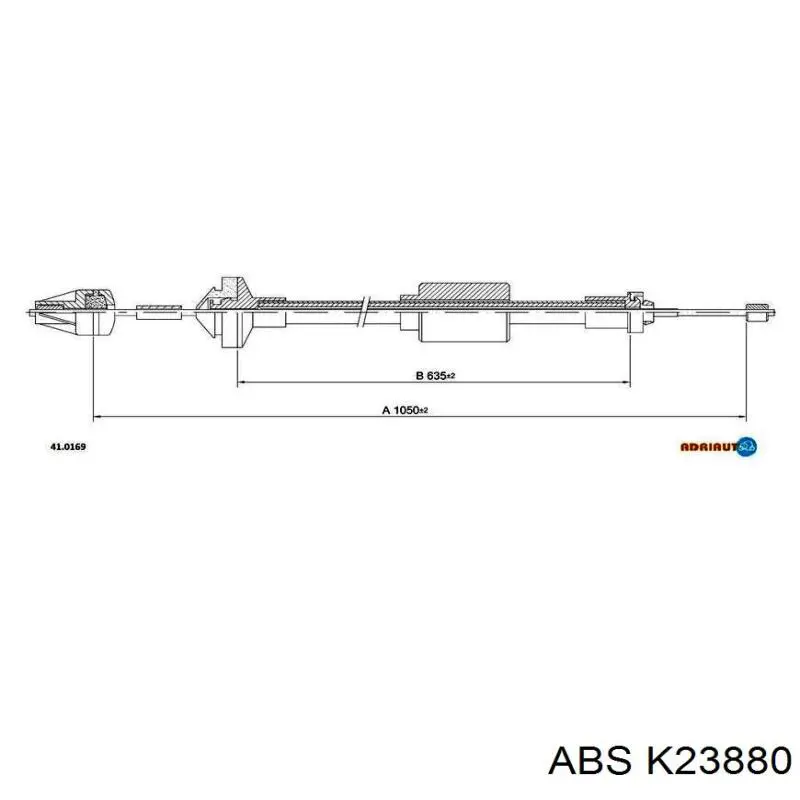 K23880 ABS cable de embrague