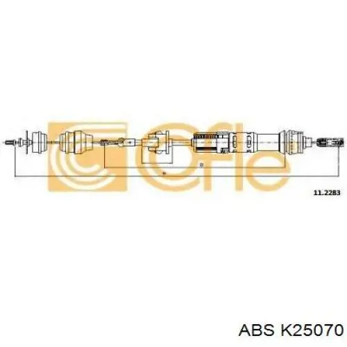 2150V2 Peugeot/Citroen Cable de accionamiento del embrague