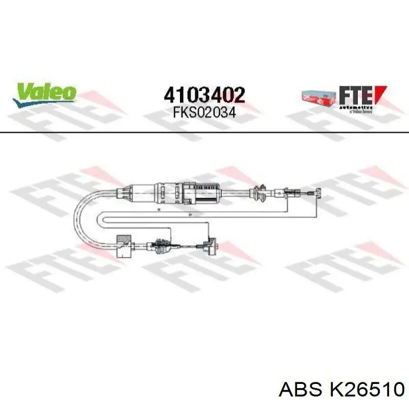 Comprar K26510 ABS Cable de embrague