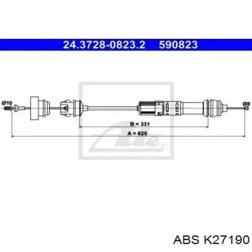 Cable de embrague Sachs 3074600218 precio, desde 41,30 EUR