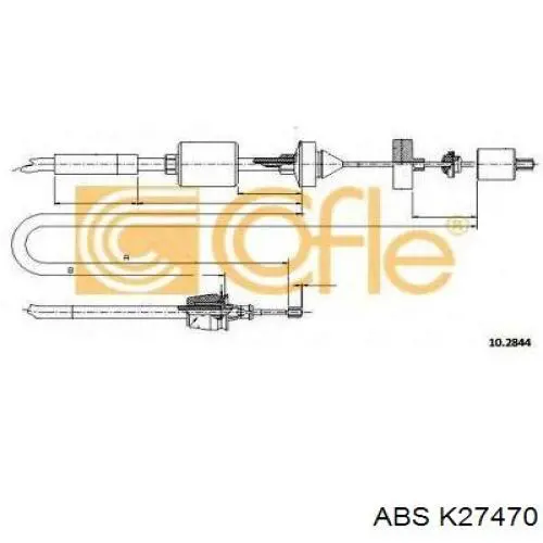 T480100 STC Cable de accionamiento del embrague
