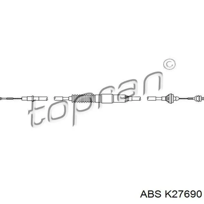 K27690 ABS cable de embrague