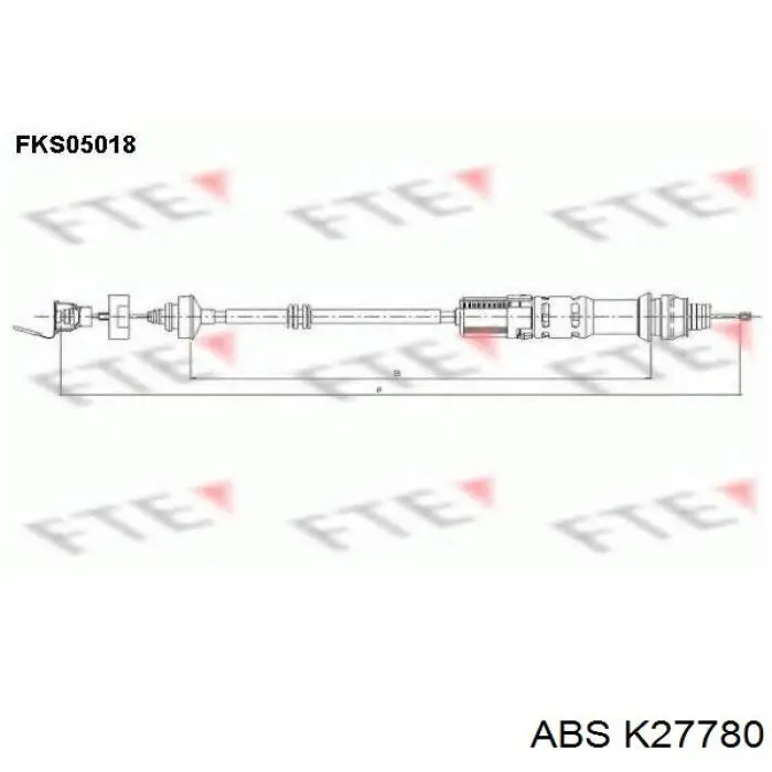 K27780 ABS cable de embrague