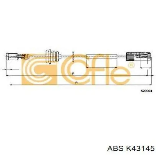 K43145 ABS cable velocímetro