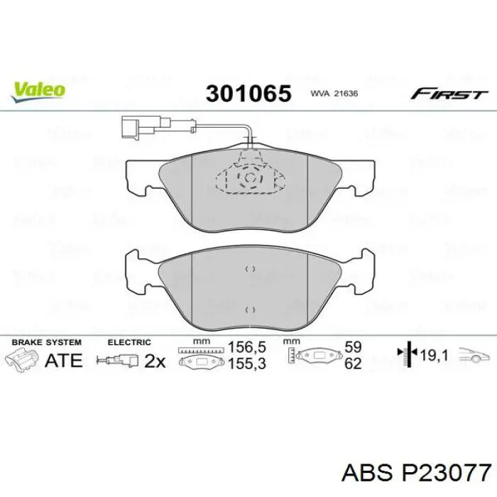 Pastillas de freno delanteras Alfa Romeo 156 932