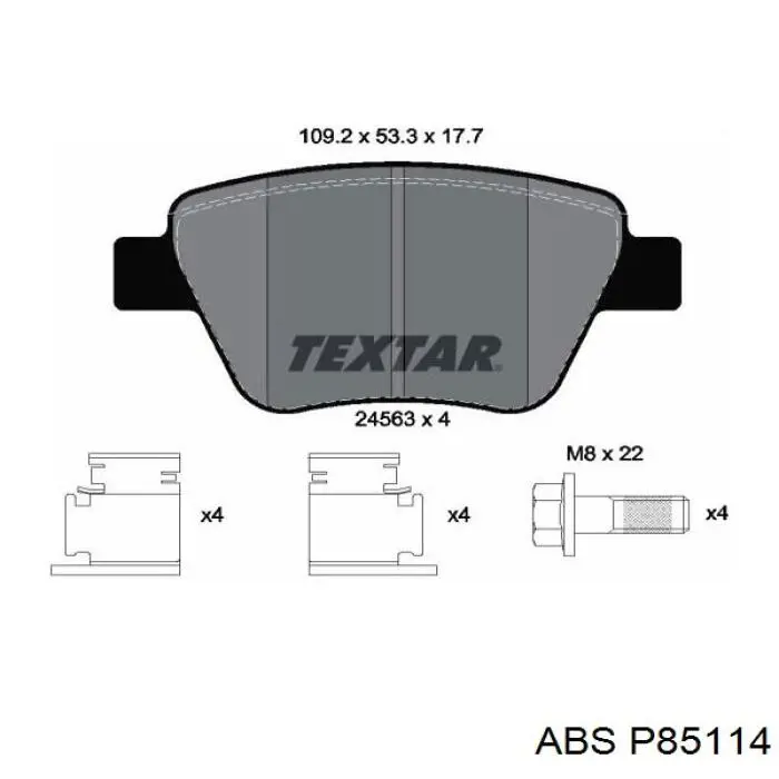 Pastillas de freno traseras Volkswagen Jetta 6 162, 163, AV3, AV2, AY2, AY3