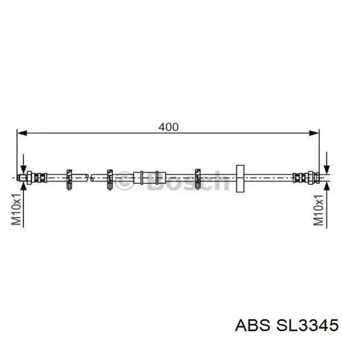 7569161 Fiat/Alfa/Lancia Tubo de frenos delantero