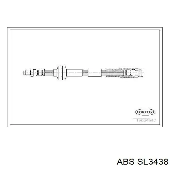 Latiguillo de freno delantero Fiat Tipo 160