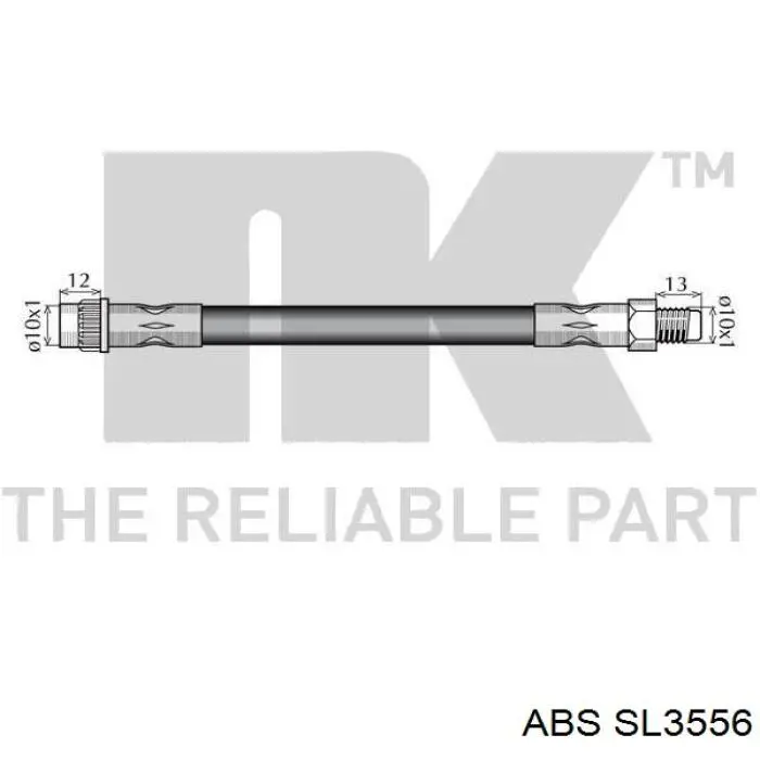 Tubo flexible de frenos delantero ABS SL3556