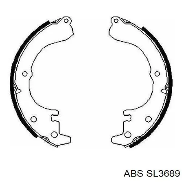 SL3689 ABS tubo flexible de frenos trasero