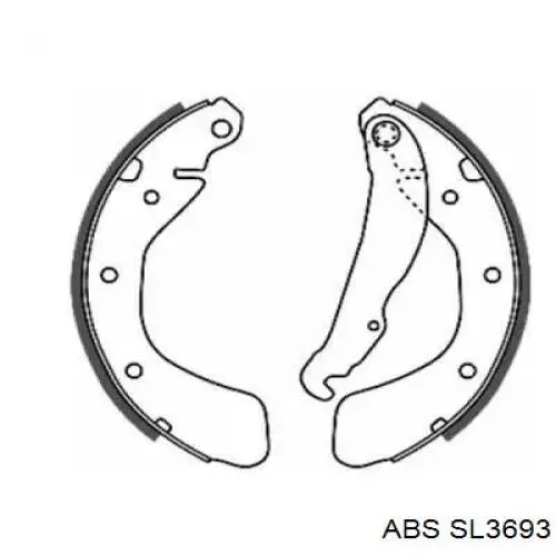 Latiguillo de freno trasero 6577425 Ford