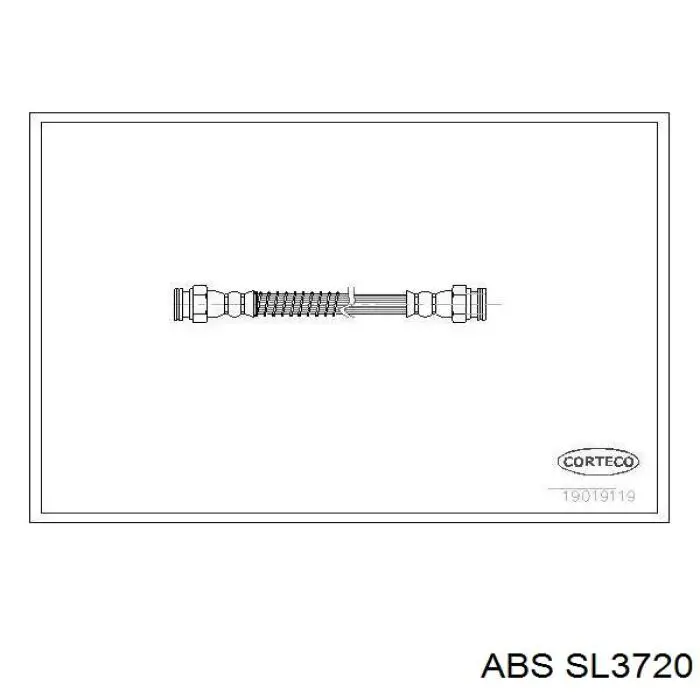 SL3720 ABS tubo flexible de frenos trasero