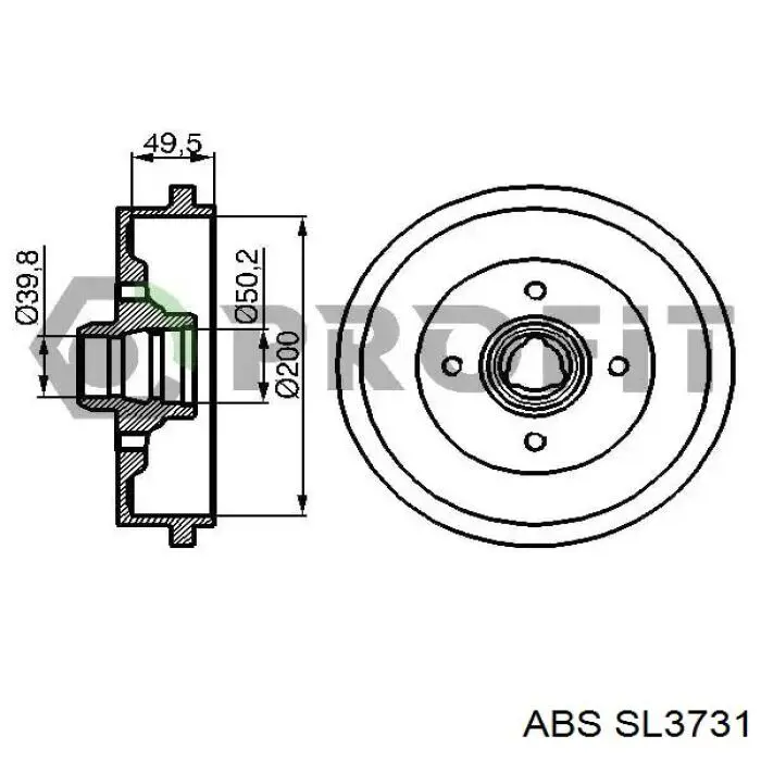 Latiguillo de freno delantero Mazda 323 BG
