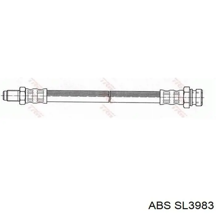 SL3983 ABS tubo flexible de frenos trasero