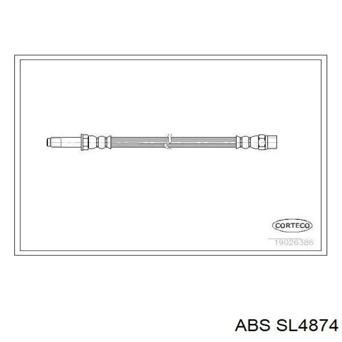 SL4874 ABS tubo flexible de frenos trasero