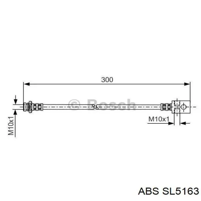 Latiguillos de freno delantero izquierdo 462102J008 Nissan/Infiniti