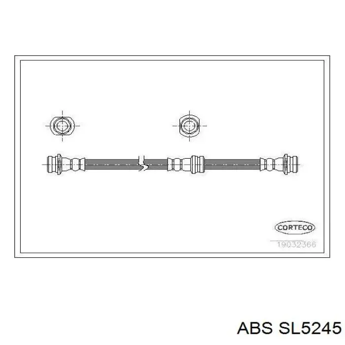 Latiguillos de freno delantero 96066560 General Motors