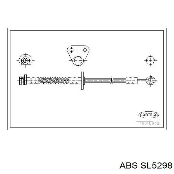 SL5298 ABS Tubo de frenos delantero