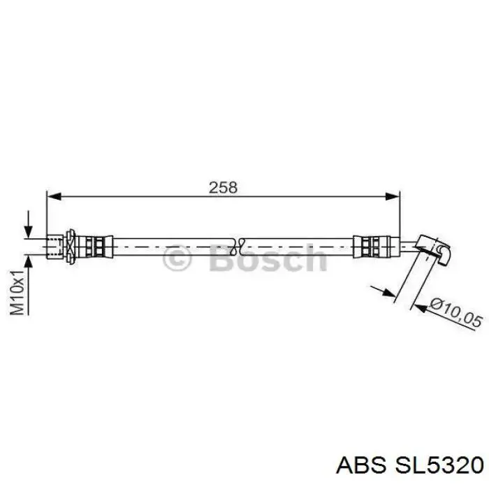 SL5320 ABS latiguillo de freno delantero