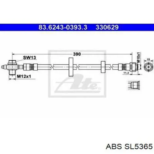 SL5365 ABS latiguillo de freno delantero