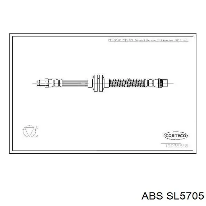 SL5705 ABS latiguillo de freno delantero