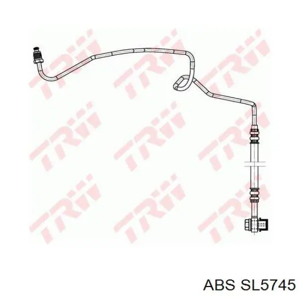 SL5745 ABS tubo flexible de frenos trasero izquierdo