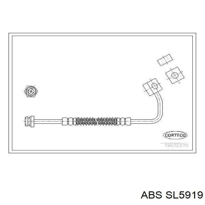 Manguera de freno delantera izquierda ABS SL5919 precio, desde 26,57 EUR