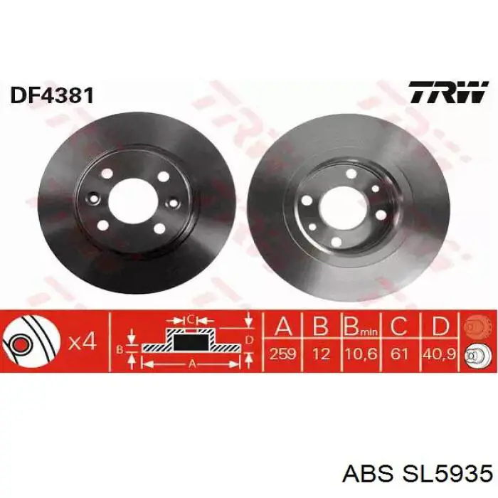 Latiguillo de freno delantero BMW 5 E61