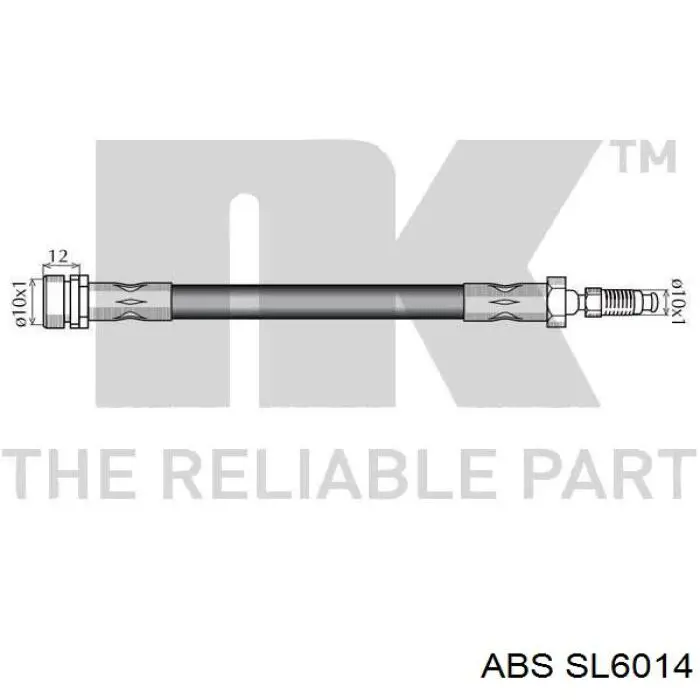 SL6014 ABS latiguillo de freno delantero