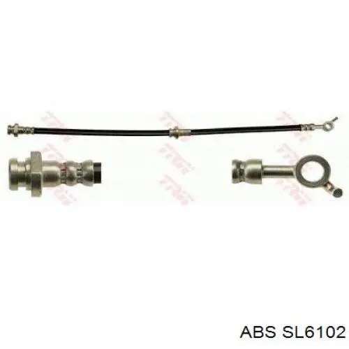 SL6102 ABS tubo flexible de frenos trasero izquierdo