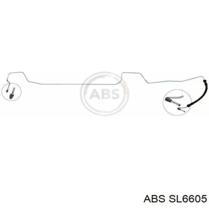 Comprar 8200674688 Renault (RVI) Latiguillo de freno trasero izquierdo