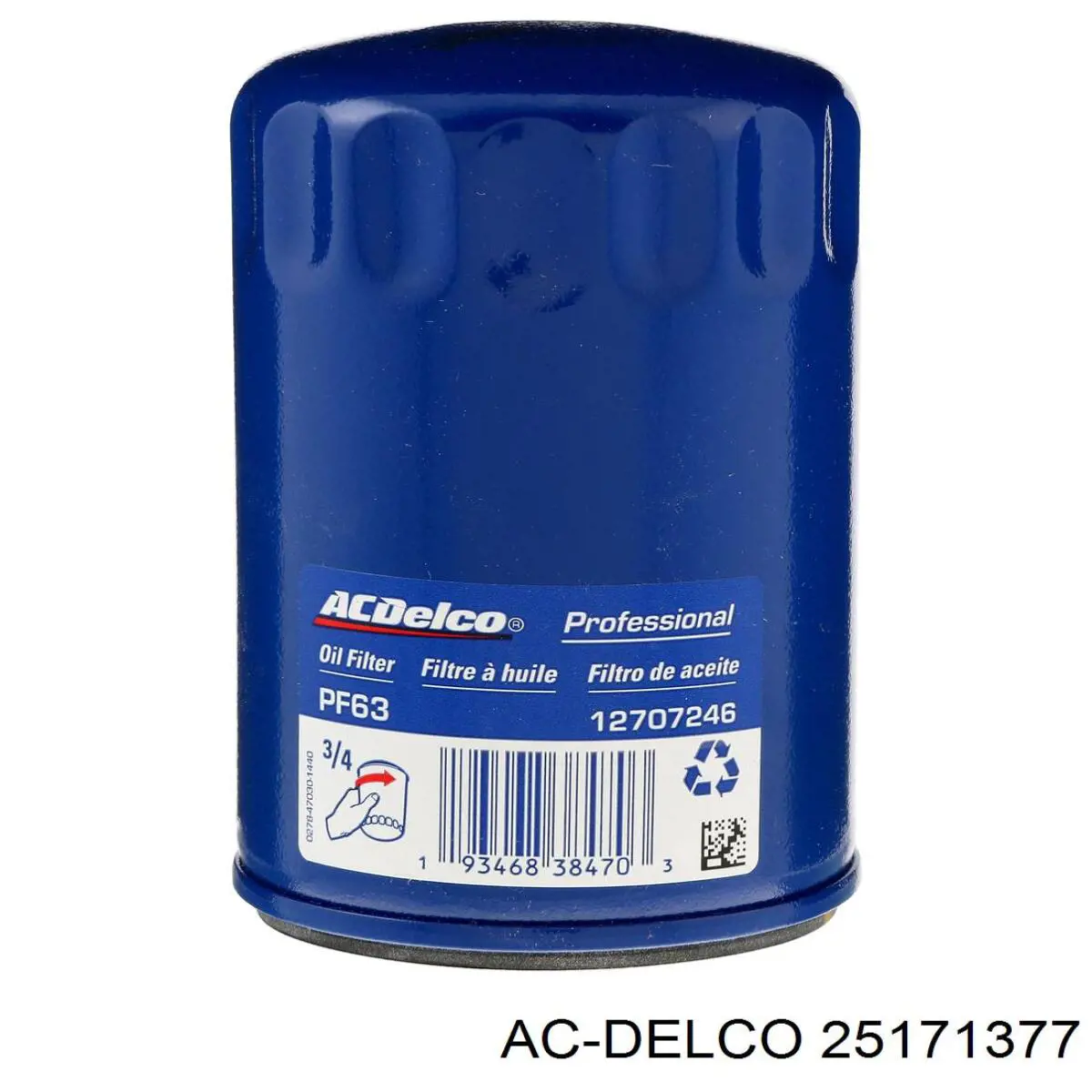 25171377 AC Delco filtro de aceite