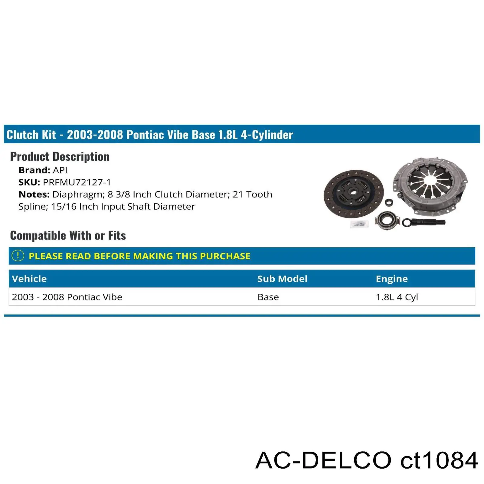 Cojinete de desembrague Toyota Auris E15