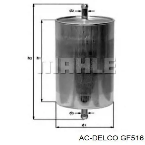 GF516 AC Delco Filtro de gasolina
