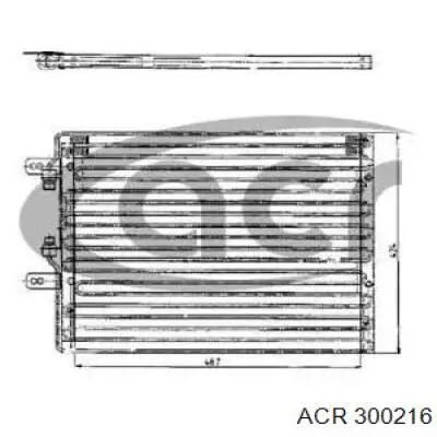 Radiador de aire acondicionado para Lancia Delta (831AB0)
