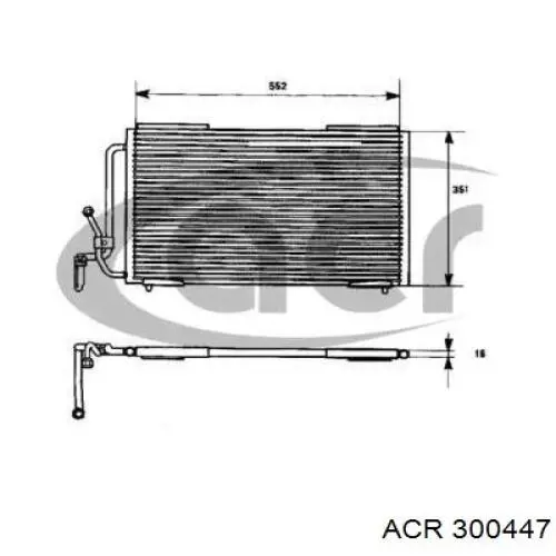 Condensador aire acondicionado 94211 Nissens