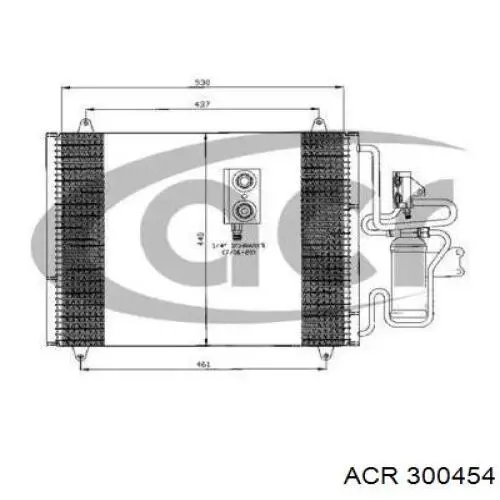 Comprar 300454 ACR Condensador de aire acondicionado