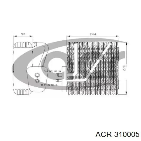 7M2820103 VAG Evaporador, aire acondicionado