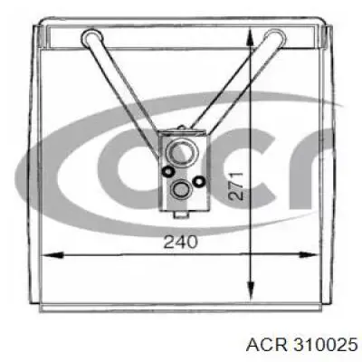 Evaporador, aire acondicionado Jaguar S-type (CCX)