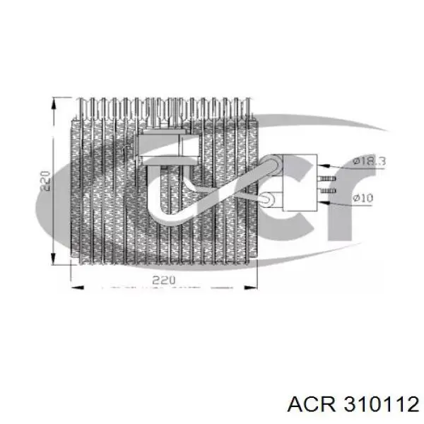 0007079654 Fiat/Alfa/Lancia evaporador, aire acondicionado