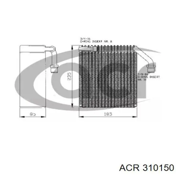 Comprar 310150 ACR Evaporador de aire acondicionado